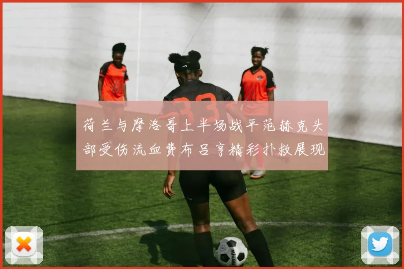 荷兰与摩洛哥上半场战平范赫克头部受伤流血费布吕亨精彩扑救展现实力